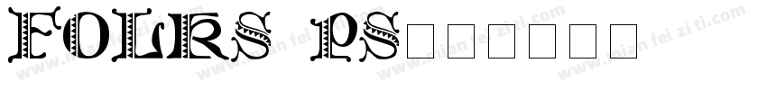Folks PS字体转换